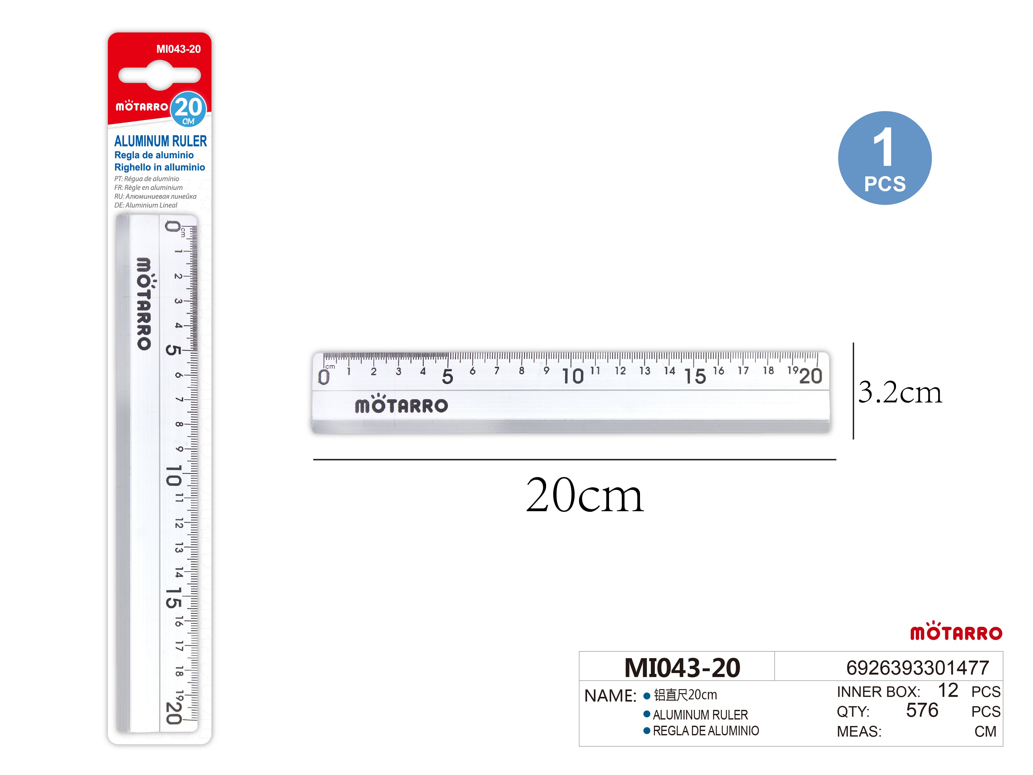 REGLA PLASTICA 186120cmHIPERCASA MX