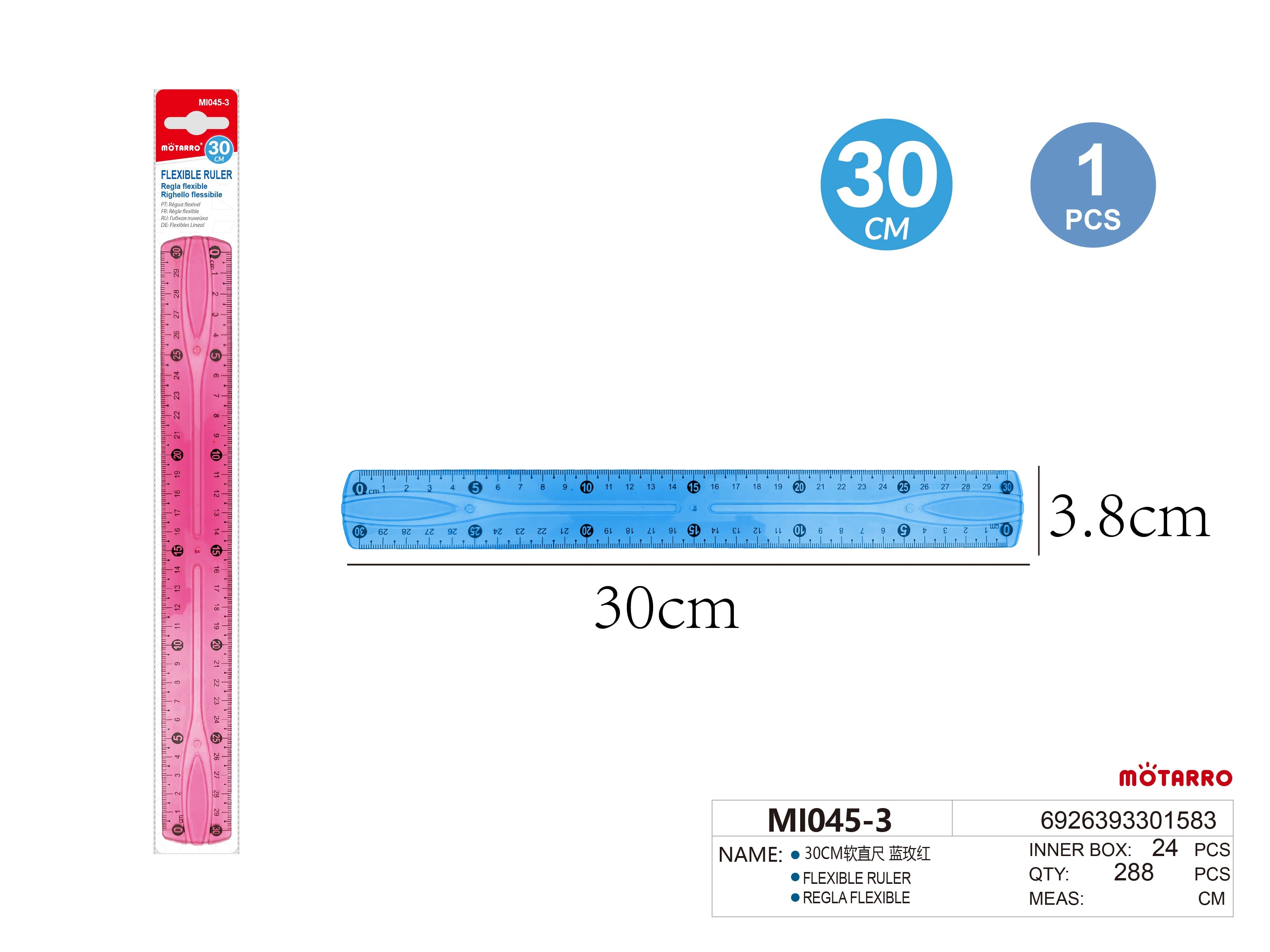 REGLA FLEXIBLE 30CMHIPERCASA MX