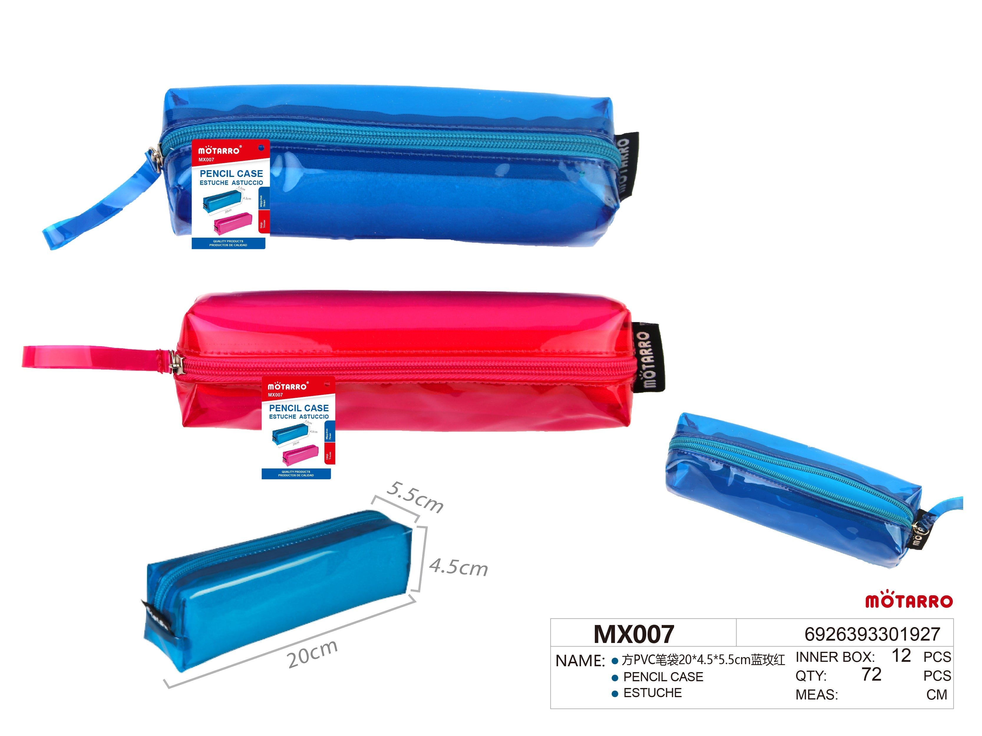 ESTUCHE PVC20*4.5*5.5cmHIPERCASA MX
